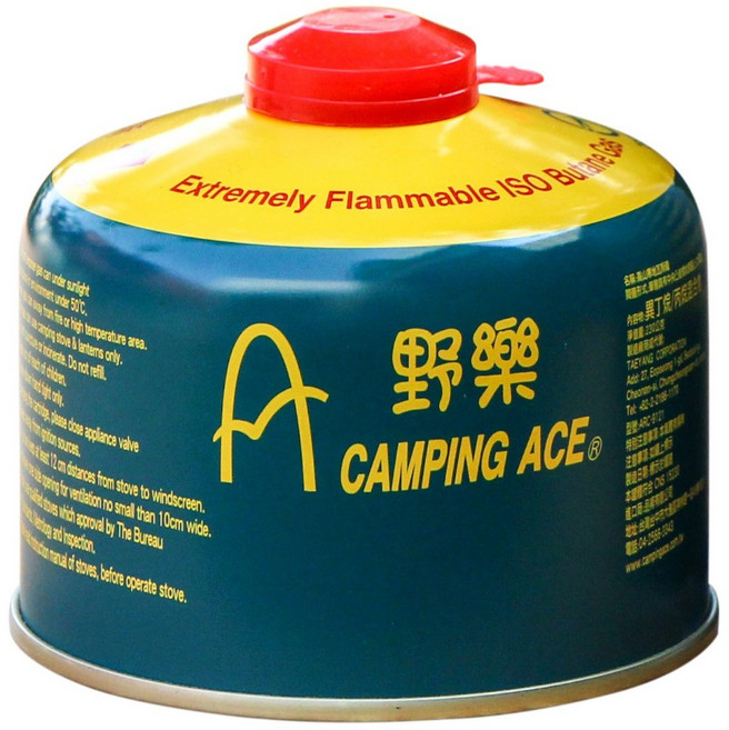 Camping Ace 高山瓦斯罐, 1個, 野樂高山寒地瓦斯罐 230g, 綠色