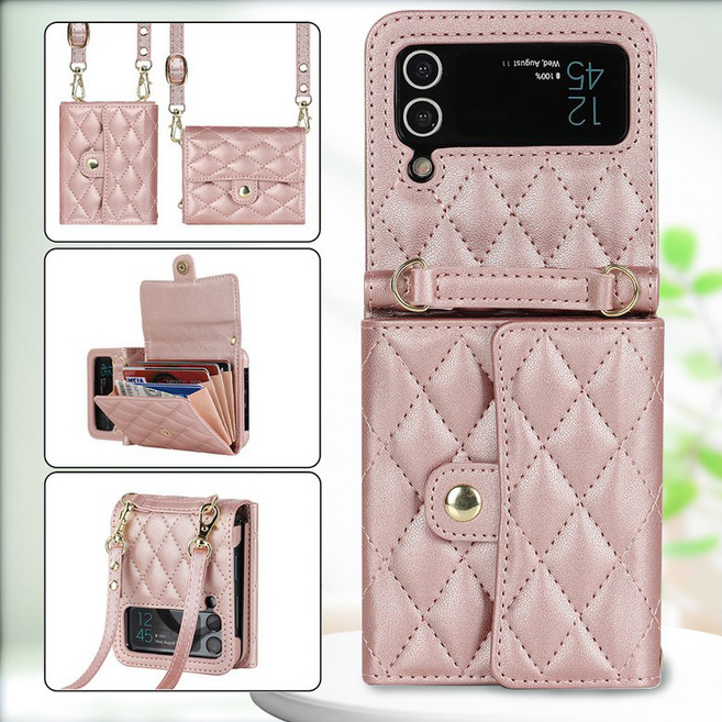 Craftsy 삼성 Z flip 플립 3/4/5/6/7 퀼팅 지갑 갤럭시 케이스 제트