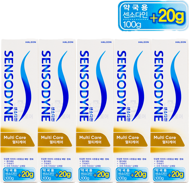 NEW 멀티케어 치약 24년 리뉴얼 사이즈업 약국판매용 X5개