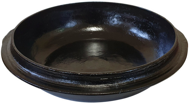 야철대장 전통방식 길들인 무쇠전골냄비 24 26 28 30cm 국산, 블랙, 01_길들인 전골냄비(소)24cm