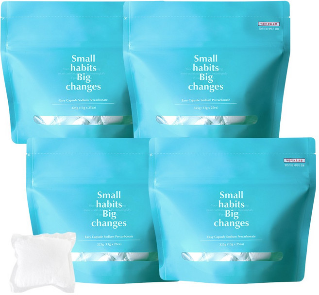 소소이지 캡슐 과탄산소다 표백제, 325g, 4개