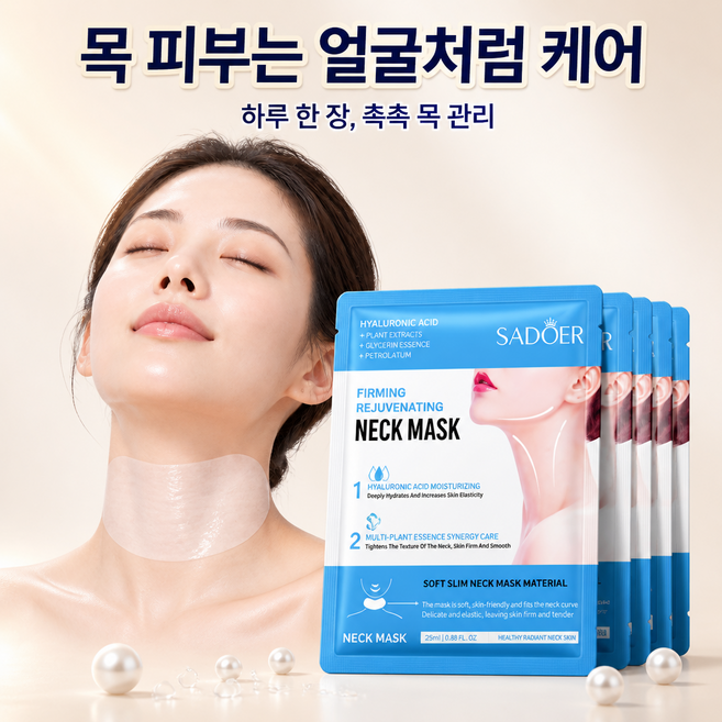 트렌디크 넥 마스크팩 목주름 케어 목팩, 30개, 넥마스크팩