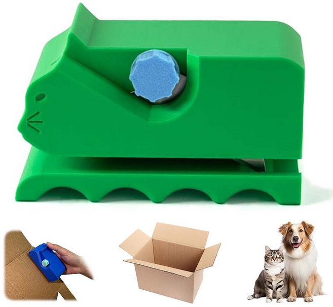 루이 고양이 스크래처 만들기 카드보드 커터 DIY 절단기, 1개, 초록색