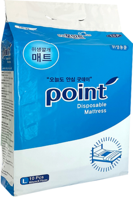 안심 포인트 위생깔개 매트 60x75cm 1팩10매 공식판매처, 대형, 10개입, 6개