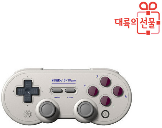 8Bitdo 블루투스 게임패드 New SN30 PRO 무선 윈도우 닌텐도 스위치, 1개, SN30 PRO(화이트)