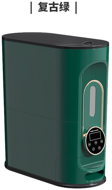 진공 쌀냉장고 전기 항아리 저온 자동계량 방습, 그린골드 플러그인, 1개, 그린 골드 - 플러그인 모델