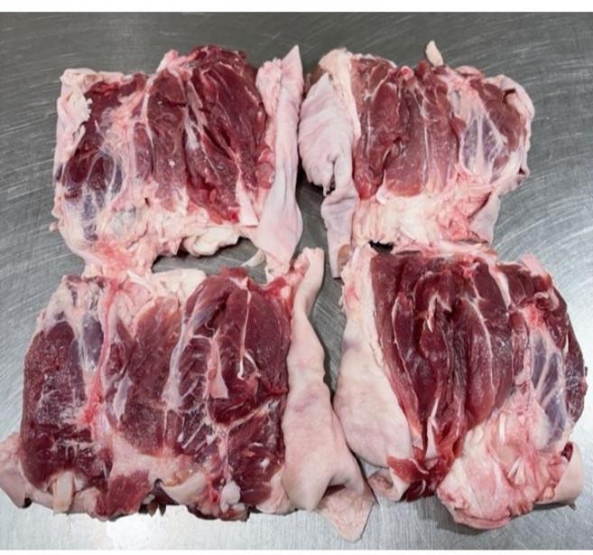 (한마음 미트) 국내산 한돈 쫄깃한껍질 덩어리 미사태 쫄데기 수육 찌개 장조림용 1KG이상 2KG이상 5kg이상 (냉동) 당일발송, 1개, 2kg