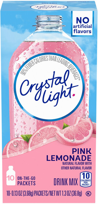 크리스탈라이트 드링크 믹스 핑크 레모네이드, 3.68g, 10개입, 1개