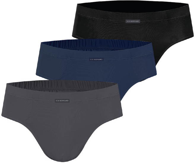 보디가드 남성 80수 프리미엄 면스판 인밴드 삼각팬티 브리프 3매입 세트 P13