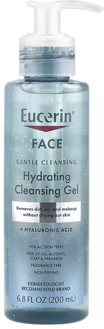 (국내당일배송) [Eucerin] - 하이드레이팅 클렌징 젤 + 히알루론산, Eucerin하이드레이팅클렌징젤히알루론산200ml68f, 1개, 200ml