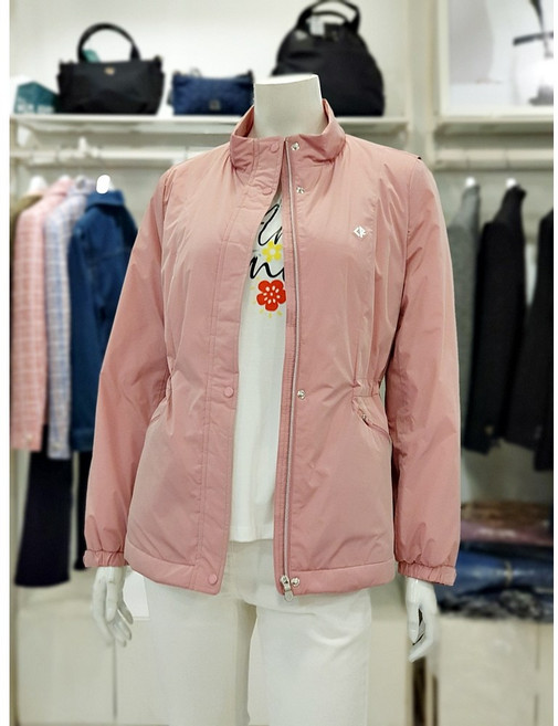 크로커다일레이디 허리 스트링 안사시 패딩 점퍼 CLESPD201_DG