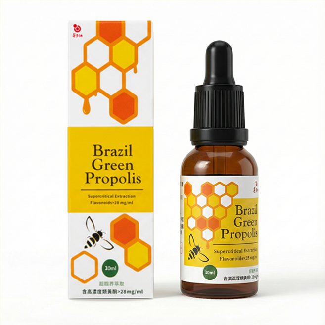 【喜多納】巴西超臨界綠蜂膠 高濃度類黃酮>28mg/ml, 1個, 30ml