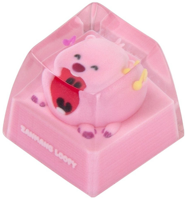 로이체 잔망루피 포인트 커스텀 레진 키캡 포근루피, 혼합색상, ICNS-RKC-D-LP