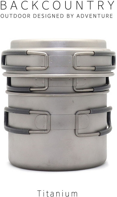 [BACKCOUNTRY] 백컨트리 티타늄 포트세트/2인용 코펠 / 티타늄 코펠, 포트세트, 1개