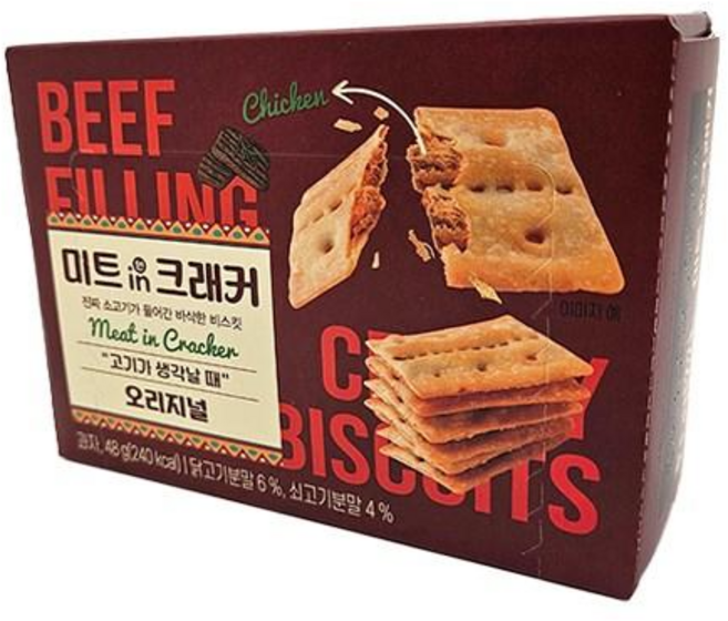 미트인크래커 오리지널, 8개, 48g
