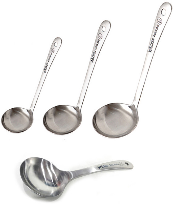 윙커 WICKER 스테인레스 국자 3size 소 중 대 전골국자, 02 전골국자