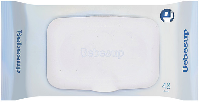 베베숲 비데티슈 화장실용 물티슈 캡형, 48매, 10개