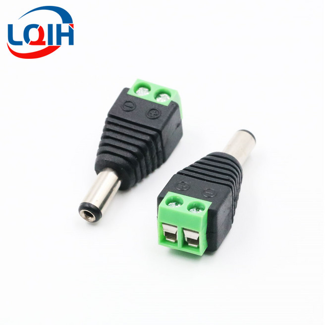 컴퓨터 pc 파워서플라이DC 터미널 커넥터 2pin DC 전원 어댑터 5.5mm x 2.1/2.5mm 플 남성-여성 잭 커넥터, 01 Male, 01 1PCS, 01 5.5x2.1mm, 1개