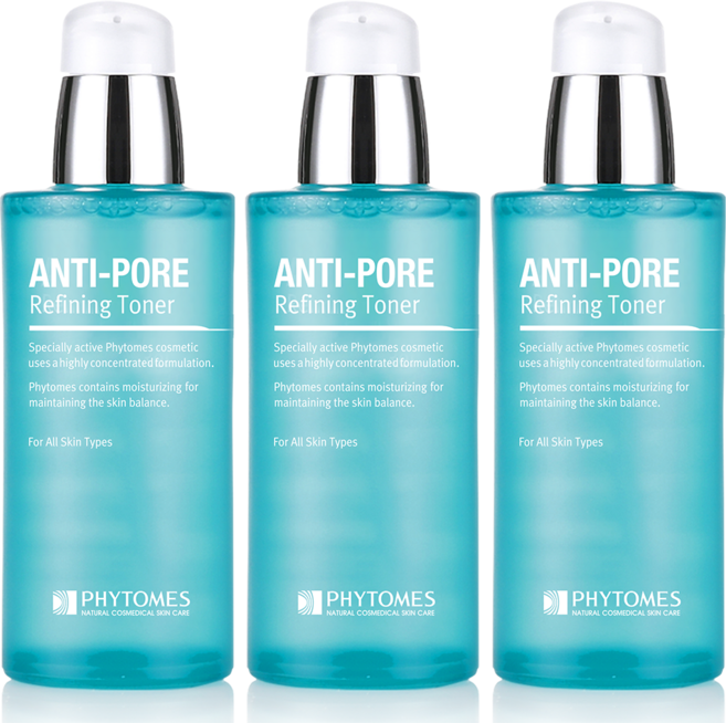 피토메스 남자스킨 안티포어 리파이닝 토너, 3개, 120ml