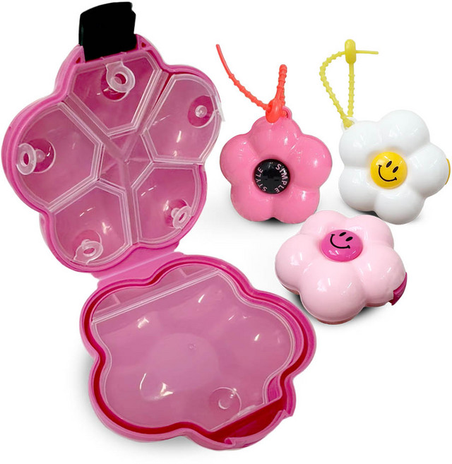 깔끔더하기 악세사리 보관함 휴대용 귀걸이 목걸이 정리함, 화이트, 1개