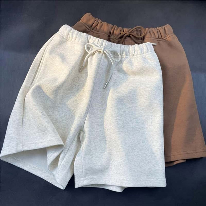 男士休閒鬆緊腰繫帶五分褲