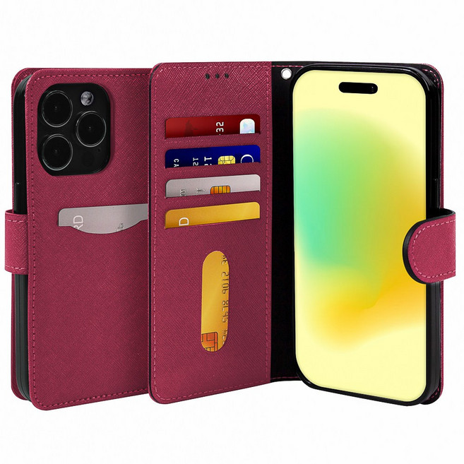 폰누리 백포켓 카드수납 가죽 다이어리 휴대폰 케이스