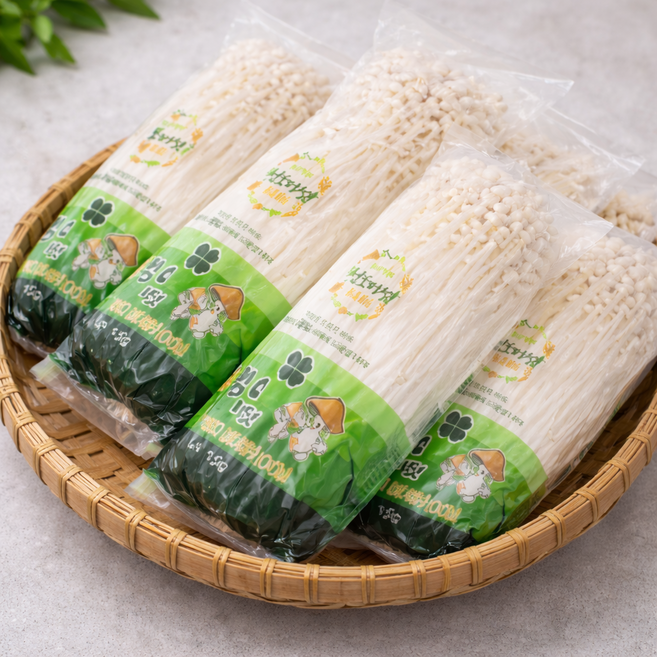국내산 팽이버섯 무농약 친환경 1박스 반박스, 5개, 150g