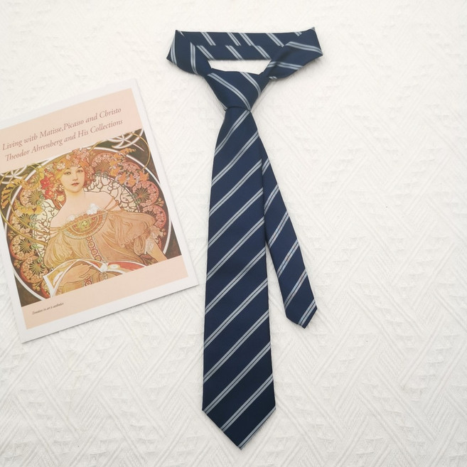 商務紳士領帶 2025 新款 條紋 滌絲 光澤 細膩 優雅 男士領帶