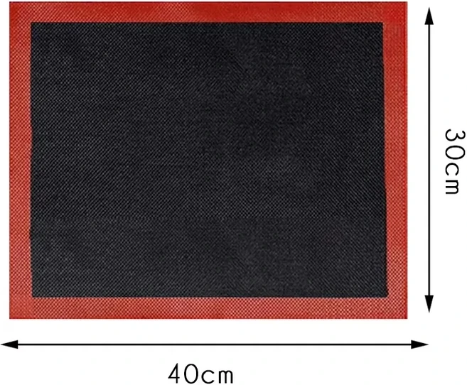 두꺼운 실리콘 30x40cm 양면 인쇄 마카롱 퍼프 베이킹 매트 비 스틱 페이스트리 오븐 케이크 천공 라이너, [02] KT-004, 1개