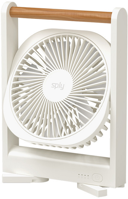 스플리 에어프레임 마그넷 자석 탁상용 무선 선풍기, 화이트, SP-AIR-FRAME
