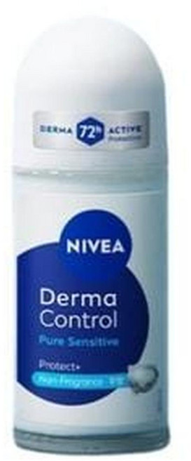 니베아 데오드란트 롤온 더마 컨트롤 퓨어 센서티브, 50ml, 5개