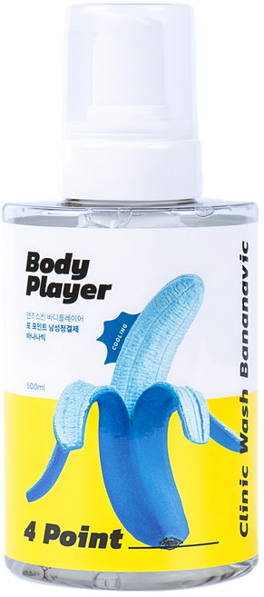 맨즈스킨 바디플레이어 포 포인트 남성청결제 바나나빅 사타구니 남자 냄새제거 항문세정제, 500g, 1개