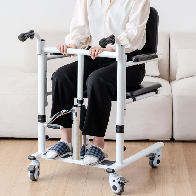 라이프헬퍼 LH-ML1 휠체어 와상 장애인 노인용 리프트 의자 실내 침대 화장실 가정 병원 요양원 간병인 장애 편마비 신체 마비 중풍 뇌경색 뇌졸증 뇌출혈 치매 사고 환자 재활, 1개