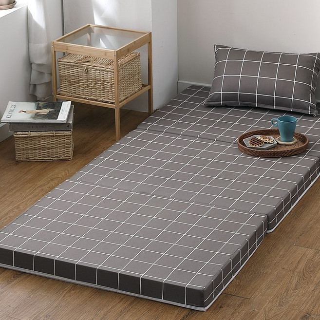 조은집 탄탄하고 편안한 3단 접이식매트리스 1인용 토퍼 HR통스폰지 펜션 호텔 기숙사 원룸 차박매트