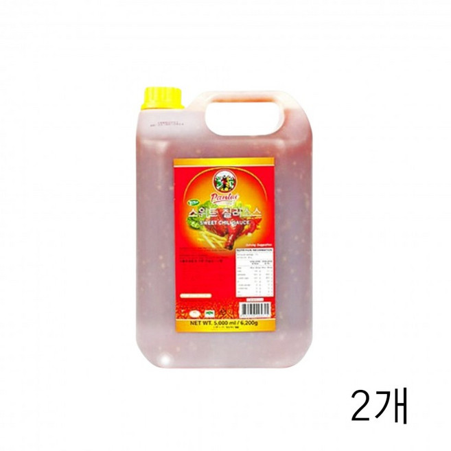 스위트웰 스위트칠리소스5L X 2개 대용량 업소용 쌀국수 샤브샤브 월남쌈소스 딥핑 디핑소스 튀김요리, 1개, 1ml