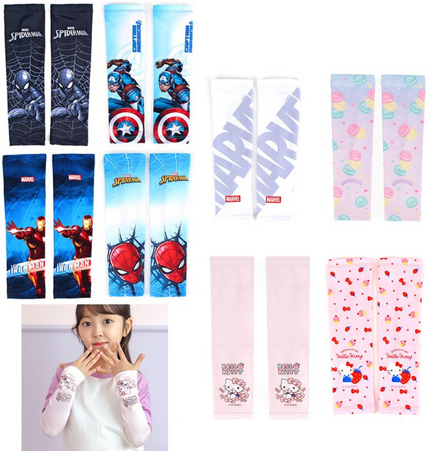 유아용 쿨토시 팔토시 아동 어린이 여아 남아 키즈 여름 야외활동 Cooling arm sleeves