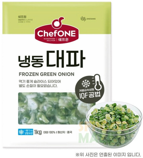 대상 냉동 대파 1kg/중국산, 1kg, 1개