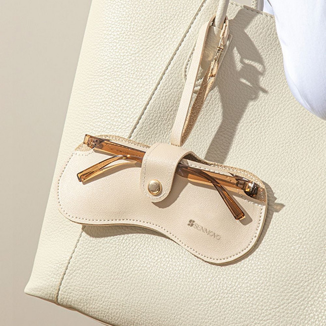 휴대용 선글라스 안경 집 가죽 케이스 보관함 ivory byd+472lI