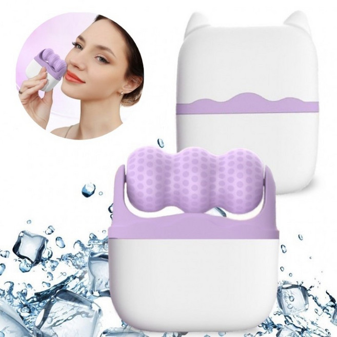 아이스롤링 얼굴 윤곽 괄사 V라인 붓기 전신 마사지 기구 페이스 롤러 스틱, 1개, 상세페이지 참조