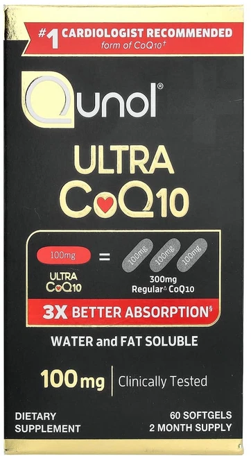 퀴놀 울트라 CoQ10 100mg 60 소프트젤, 60 개, 60정, 1개 - 쿠팡