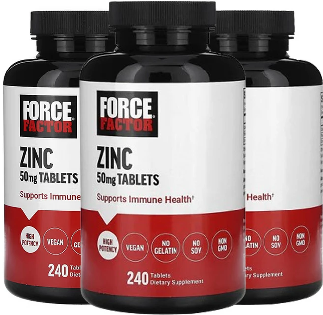 포스팩터 아연 50mg 240 정, 240정, 3팩, 240정 - 쿠팡