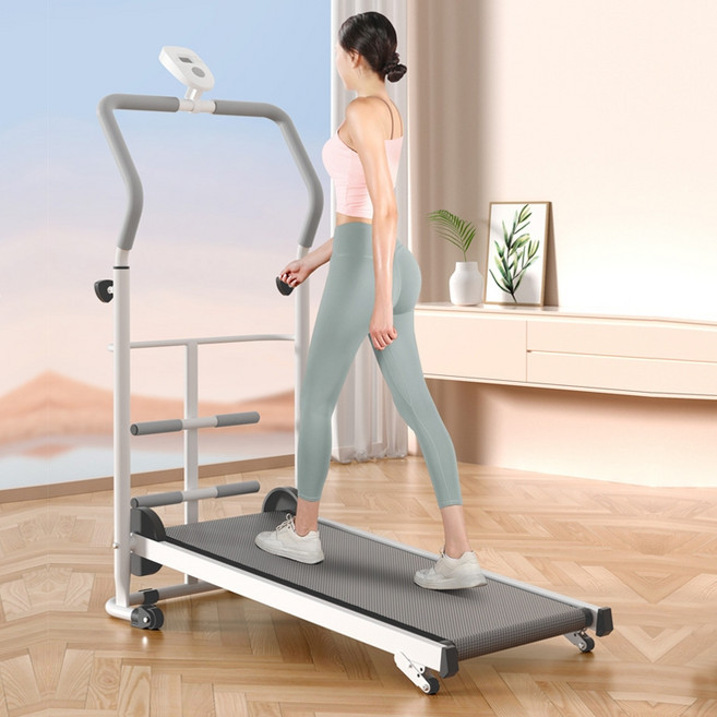 무동력 실내 걷기 유산소 러닝 런닝머신 접이식 트레드밀 다이어트, 화이트 303 다기능, 기본 모델명/품번
