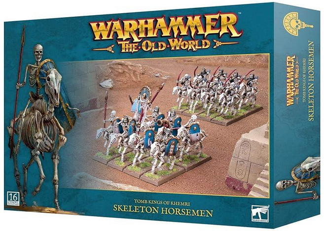 Warhammer Games Workshop The Old World: 툼 킹스 오브 켐리 - 스켈레톤 기수/말 궁수, 1개