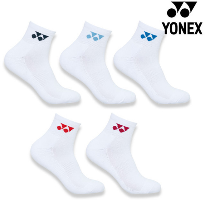요넥스 양말 249SN007F 여성용 중목 5켤레 배드민턴 오남스포츠, 1세트