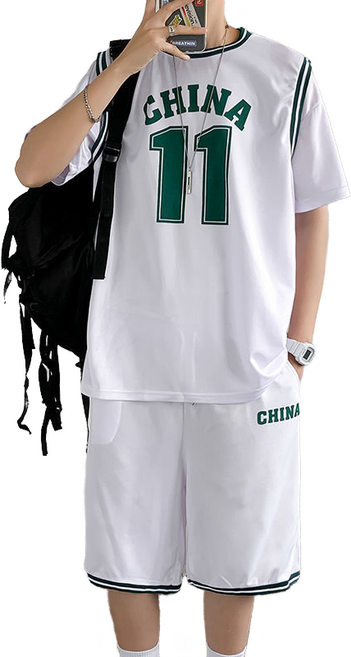 셀럽당 남자 농구복 세트 주니어 빅사이즈 트레이닝 반팔 반바지 세트
