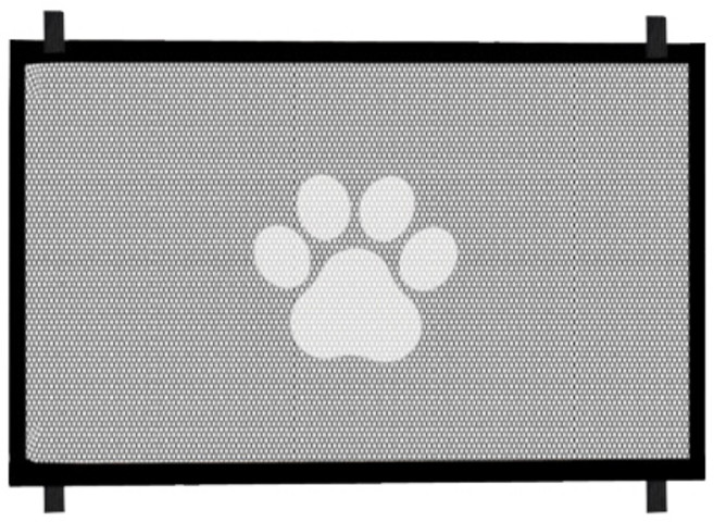 파스텔펫 반려동물 무타공 메쉬 안전망, 블랙, 1개