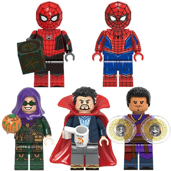 스파이더맨 노웨이홈(No Way Home) 5종 호환블럭 브릭미니피규어 취미/수집/장식/컬렉션용 커스텀 블록피겨, NWH106. 스파이더맨 노웨이홈 5종(로켓), 1개