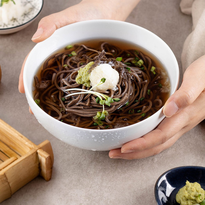 마녀바스켓 시원한 프리미엄 메밀소바(면 소스 갈은무 와사비), 5개, 208g