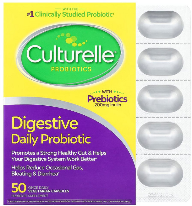 컬쳐렐 다이제스티브 데일리 프로바이오틱스 100억 CFU 50 캡슐 유산균, 50정, 1개