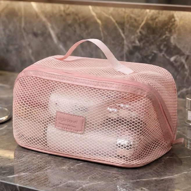 디디햅 대용량 여행용화장품파우치 메쉬 세면도구파우치